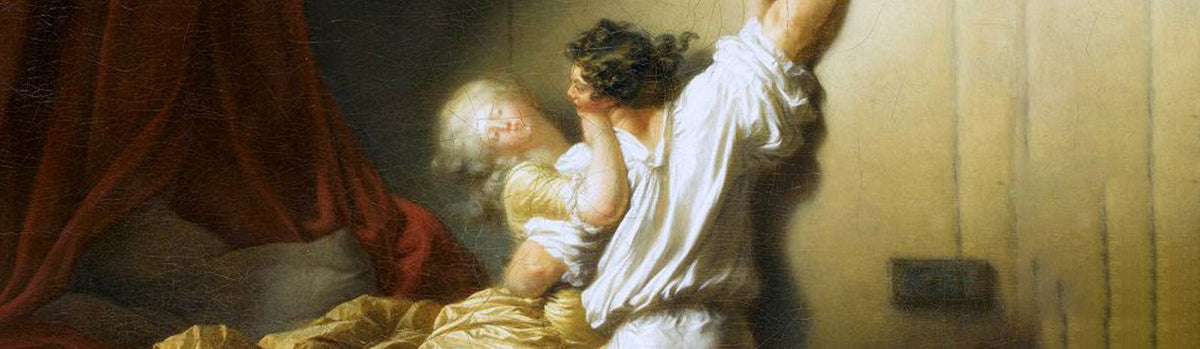 A detail from Le Verrou (The Bolt) by Jean-Honore Fragonard.