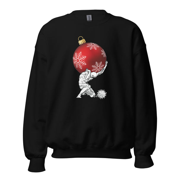 Atlas holding Christmas - Sweatshirt Atlas holding Christmas - Sweatshirt