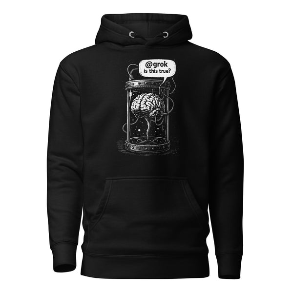 Brain in a vat asking AI - Premium Hoodie Brain in a vat asking AI - Premium Hoodie
