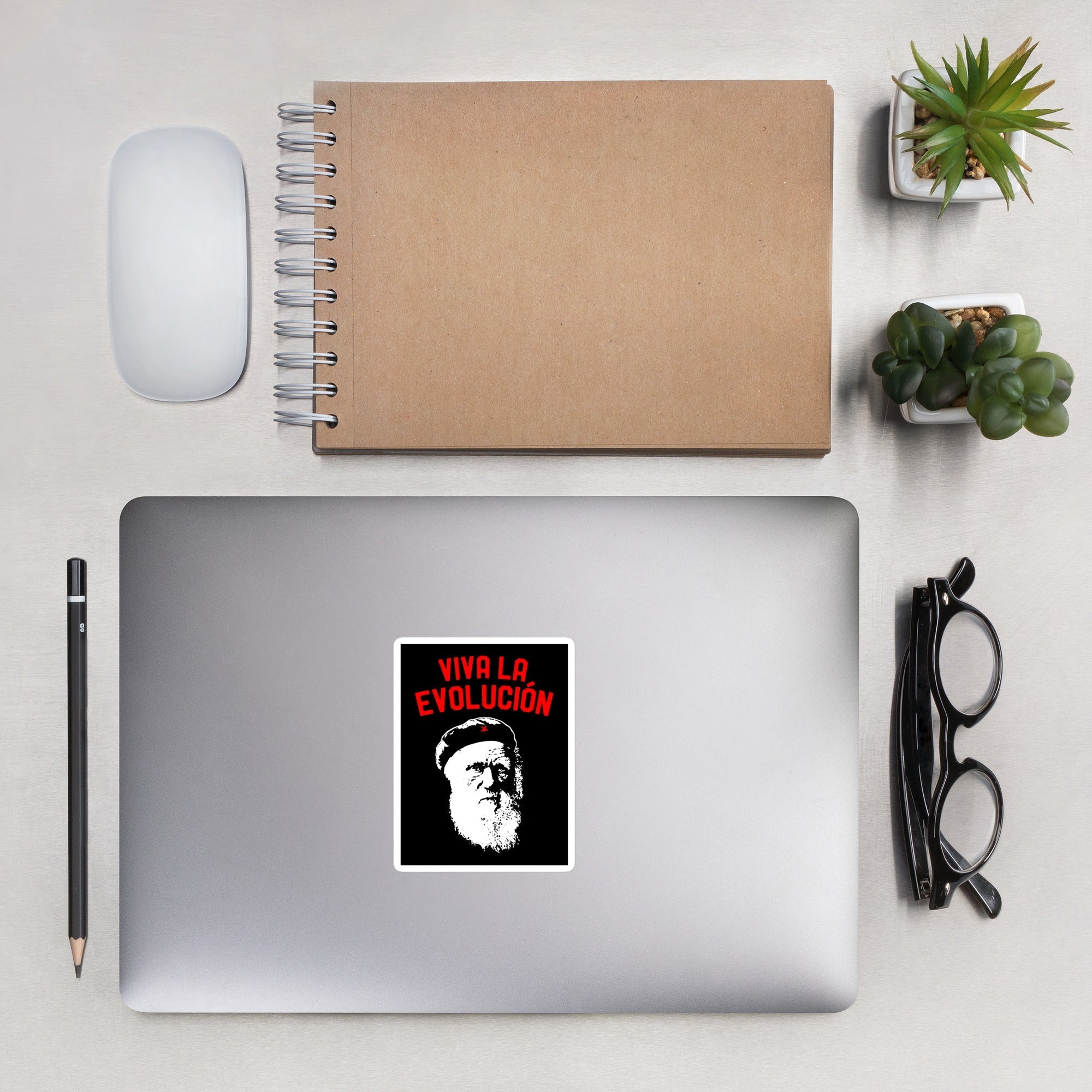 Darwin - Viva la Evolucion - Sticker - The Philosopher's Shirt