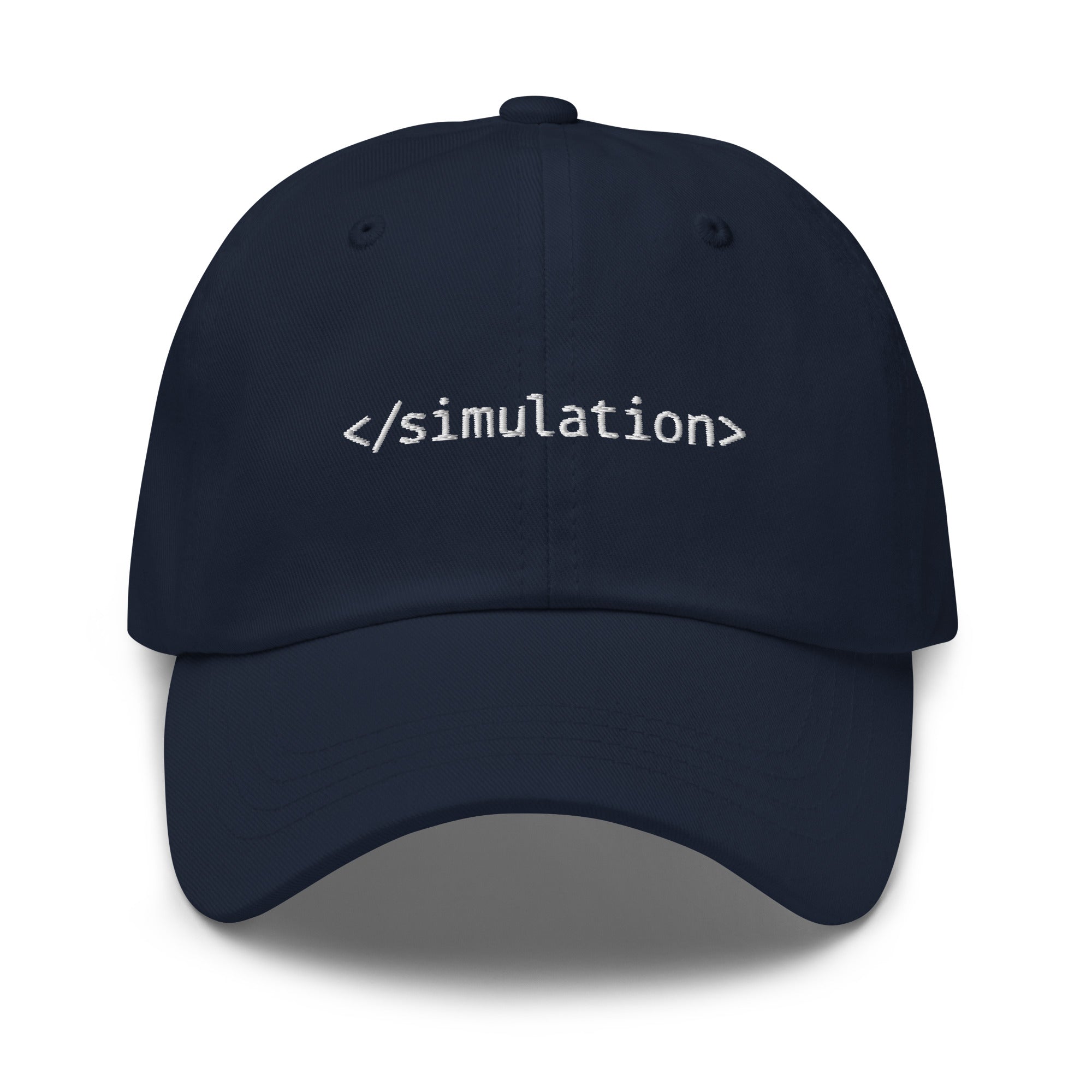 Ende der Simulation - Bestickt - Mütze - The Philosopher's Shirt
