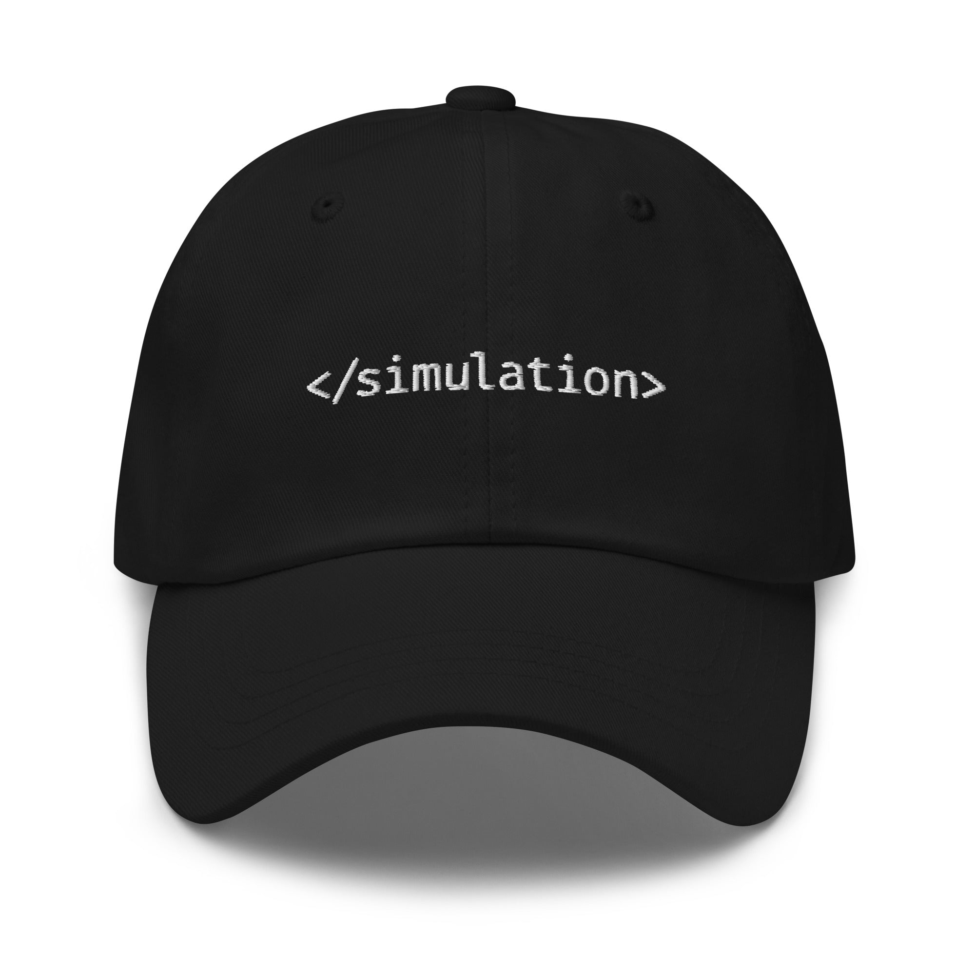 Ende der Simulation - Bestickt - Mütze - The Philosopher's Shirt