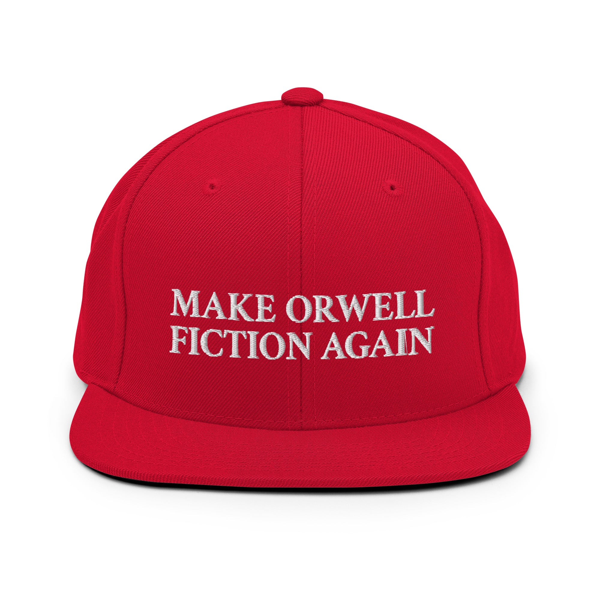 Make Orwell Fiction Again - Bestickte Snapback-Kappe - The Philosopher's Shirt