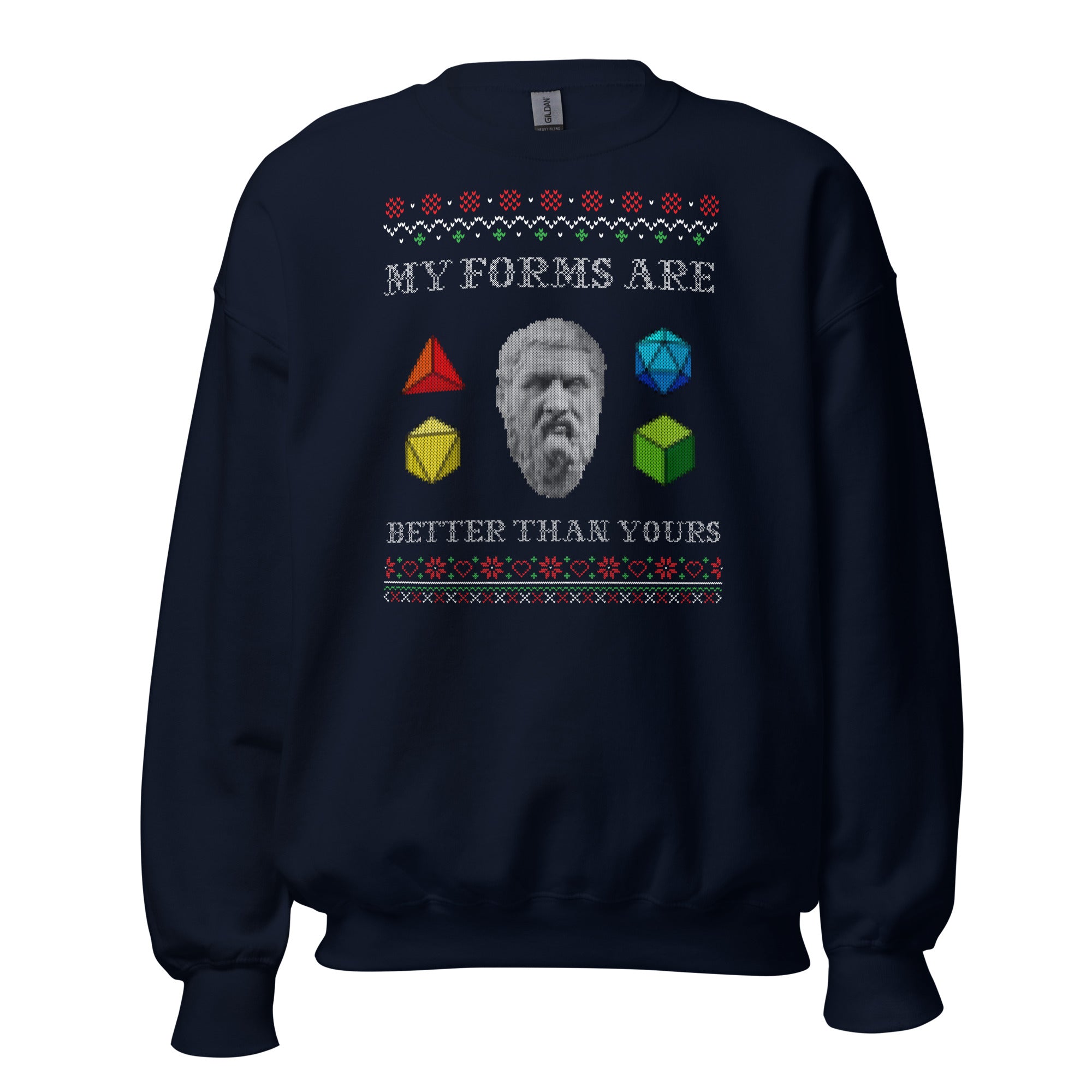 Plato - My forms are better than yours - Sweatshirt - The Philosopher's Shirt