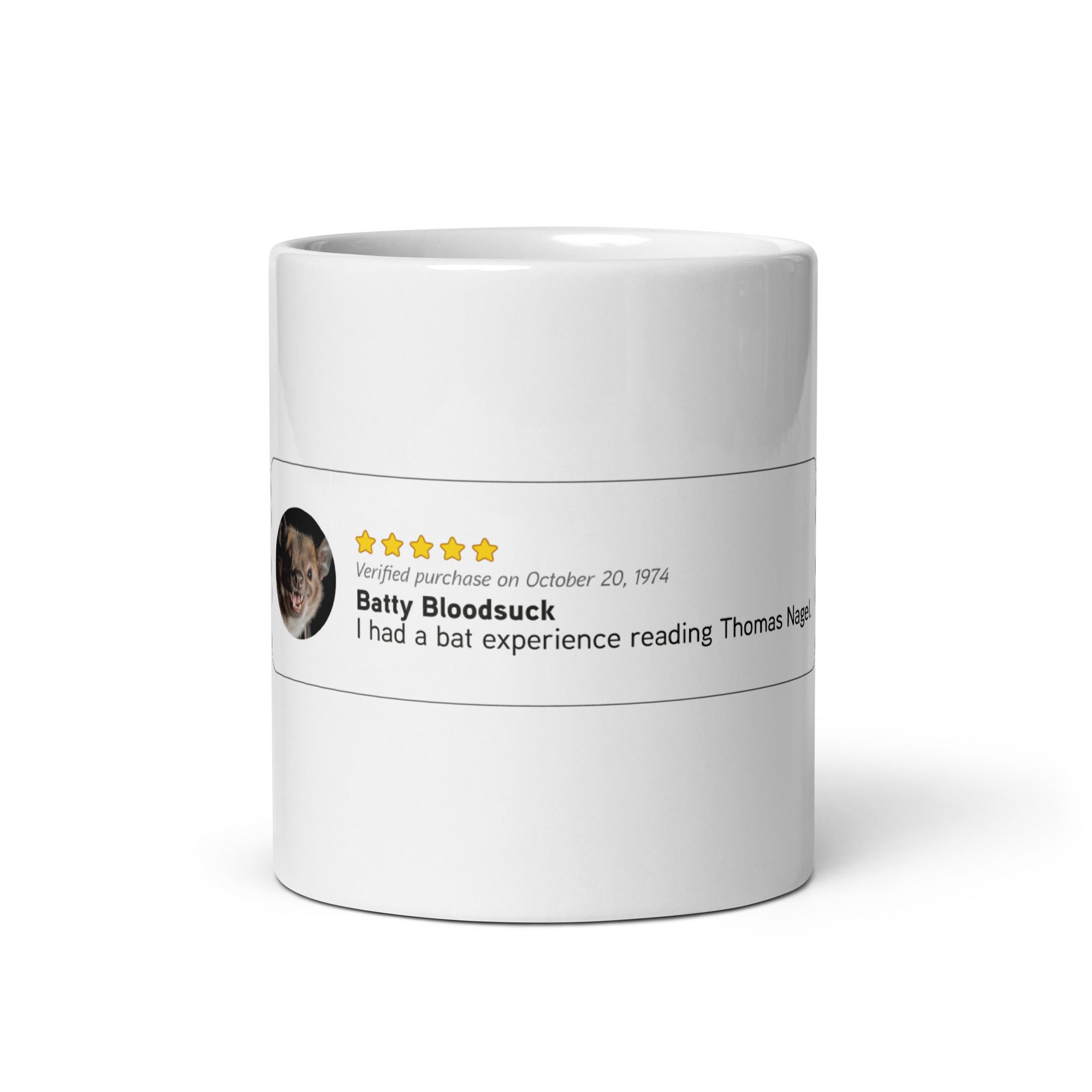 Thomas Nagel: Bat Experience - Mug - The Philosopher's Shirt