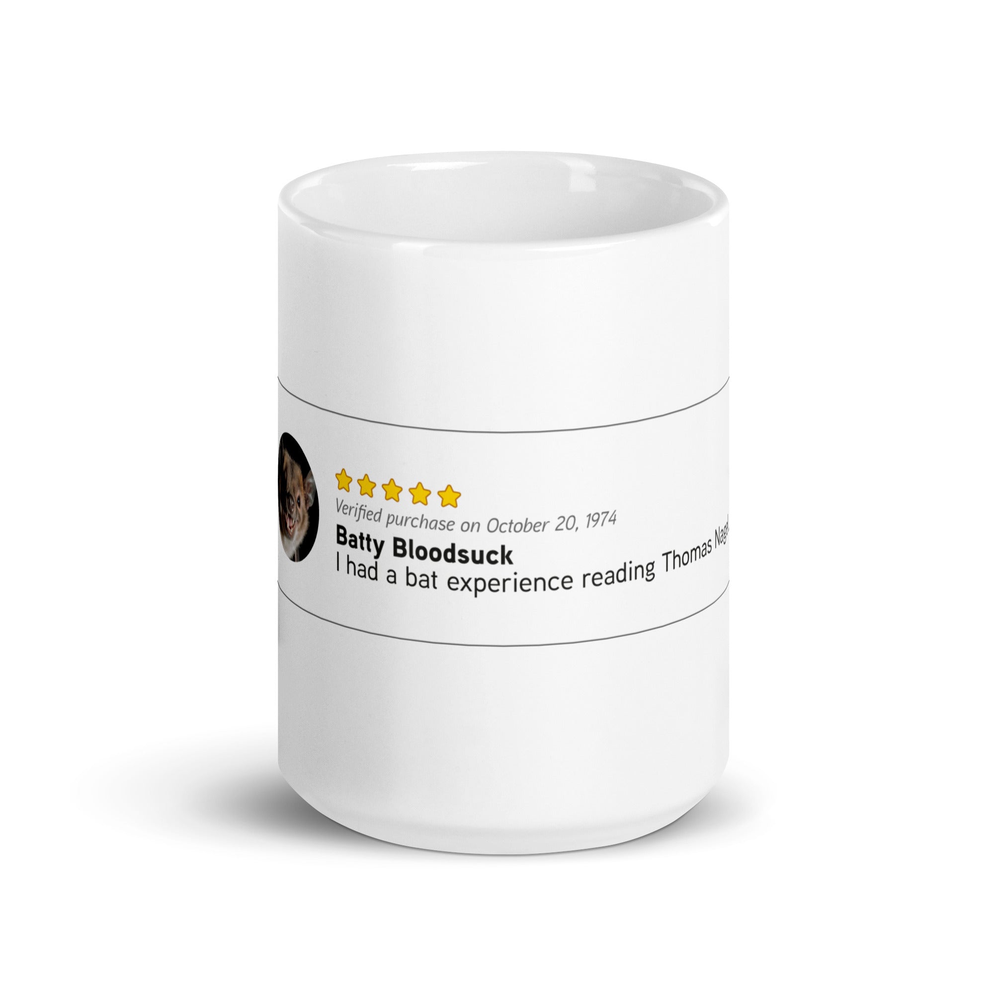 Thomas Nagel: Bat Experience - Mug - The Philosopher's Shirt