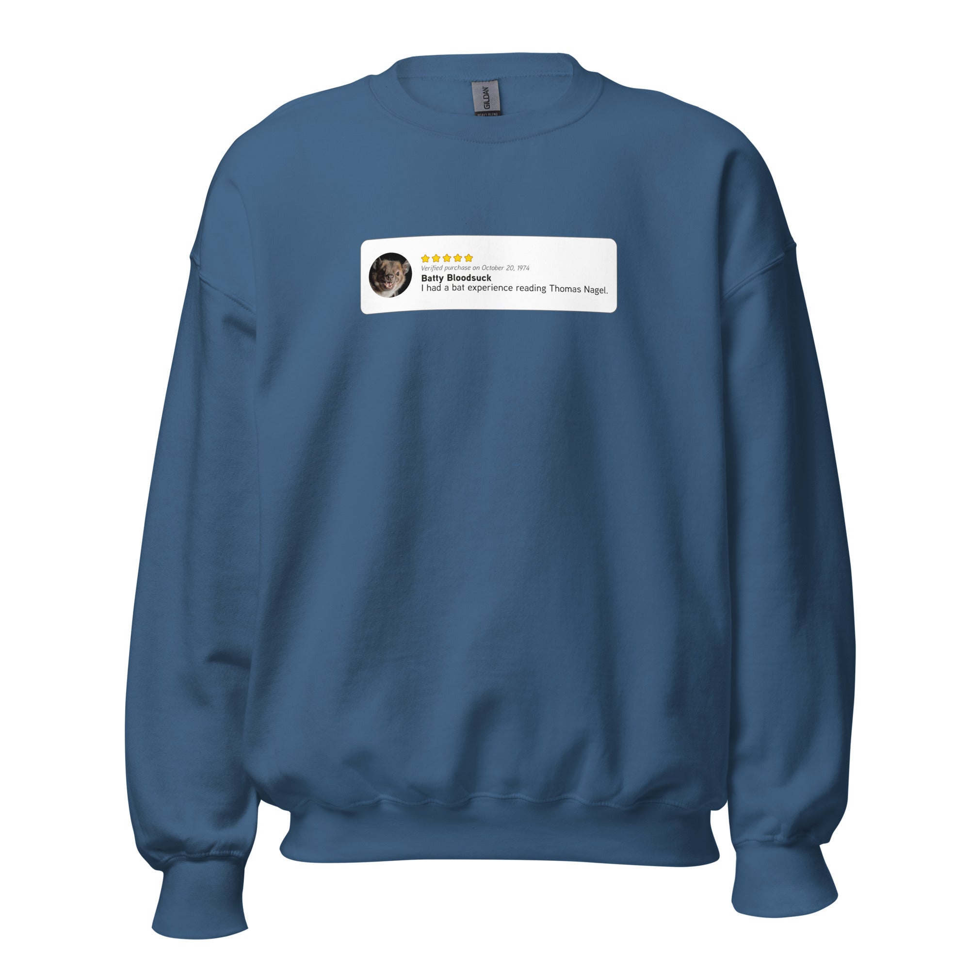 Thomas Nagel: Bat Experience - Sweatshirt - The Philosopher's Shirt