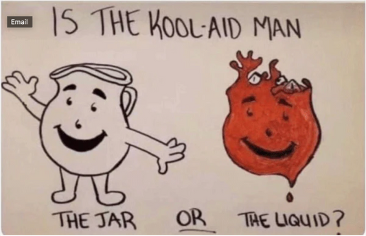 Is the Kool-Aid Man the jar or the liquid?