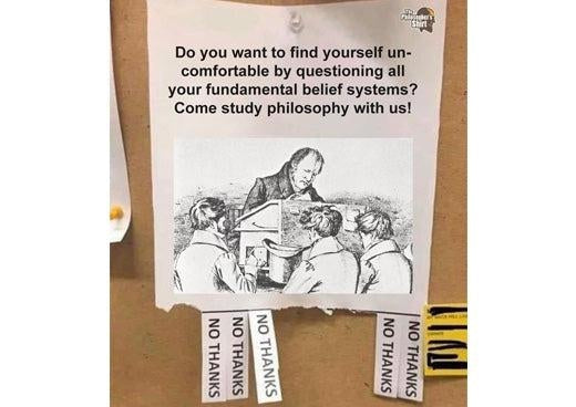 ¿Por qué la filosofía? ¿Por qué no abandonarla?