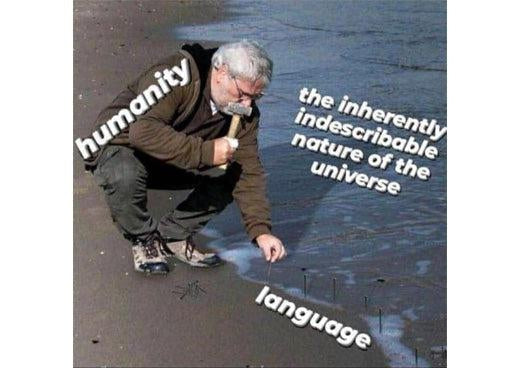 Wittgenstein: “The limits of language are the limits of my world.”
