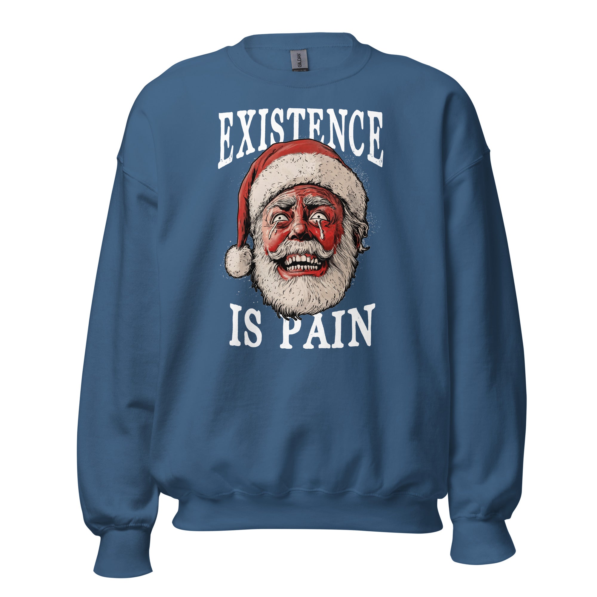 Anonymous Santa - Existence is Pain - Sweatshirt-Sweatshirt-The Philosopher's Shirt
