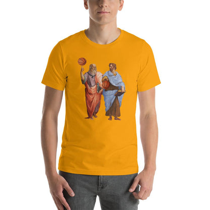 Aristotle and Plato with Basketballs - Basic T-Shirt