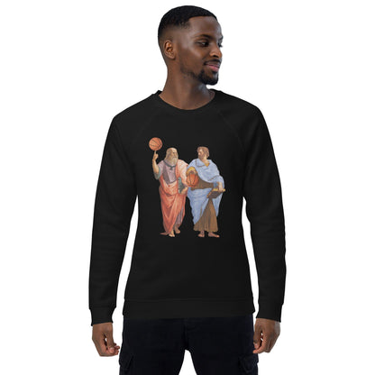 Aristotle and Plato with Basketballs - Eco Sweatshirt