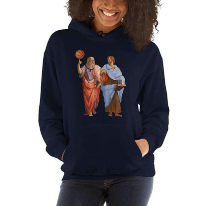 Aristotle and Plato with Basketballs - Hoodie