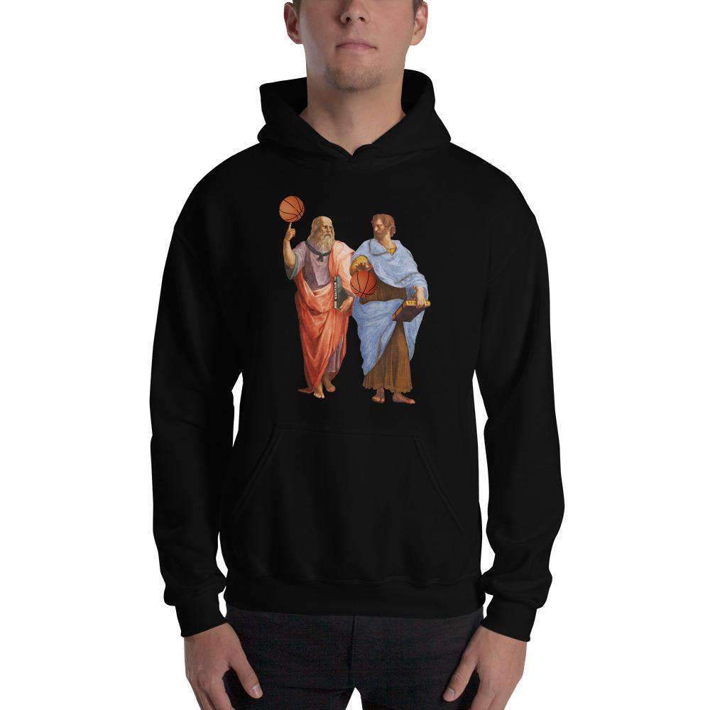 Aristotle and Plato with Basketballs - Hoodie