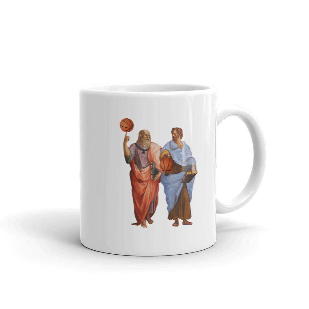Aristotle and Plato with Basketballs - Mug