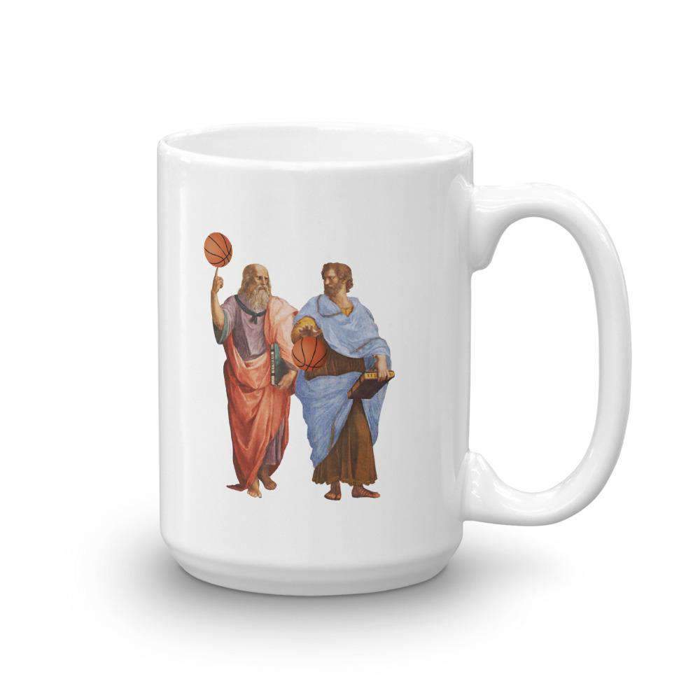 Aristotle and Plato with Basketballs - Mug