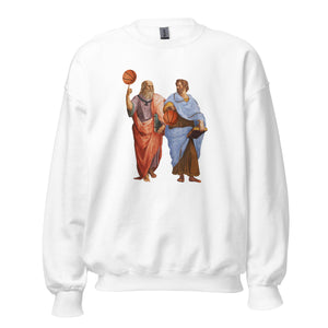 Aristotle and Plato with Basketballs - Sweatshirt