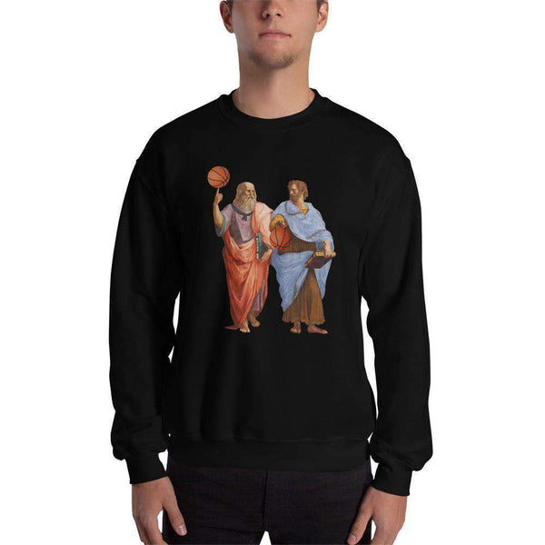 Aristotle and Plato with Basketballs - Sweatshirt