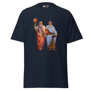 Aristote et Platon avec des ballons de basket - Unisex Classic T-Shirt