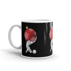 Atlante con in mano il Natale - Tazza