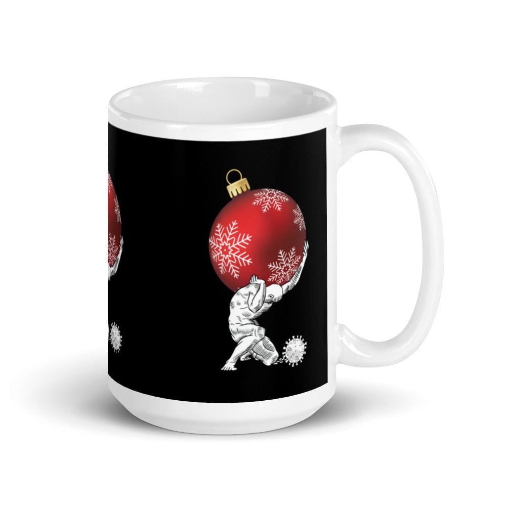 Atlante con in mano il Natale - Tazza