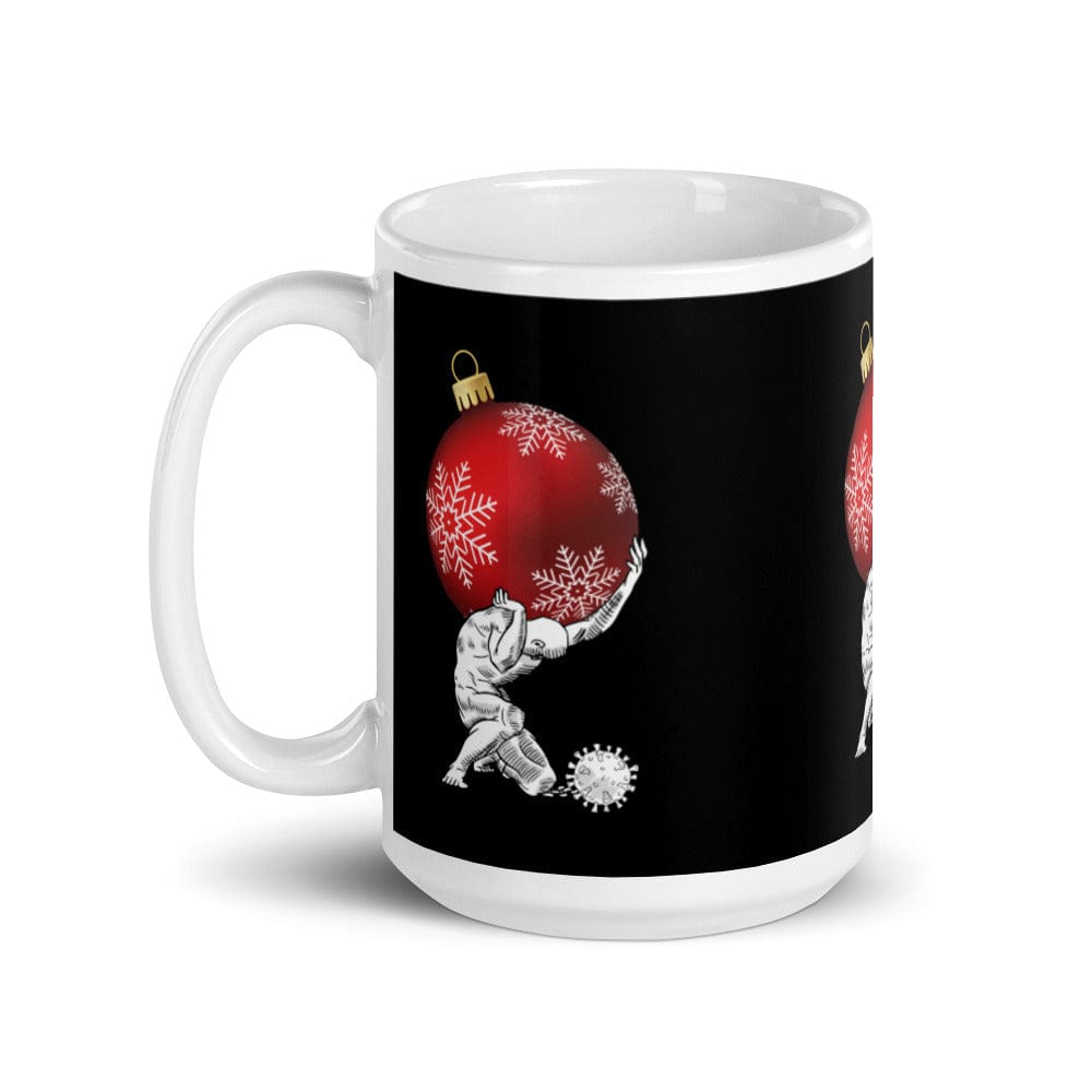 Atlante con in mano il Natale - Tazza