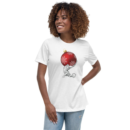 Atlas holding Christmas - Women's T-Shirt