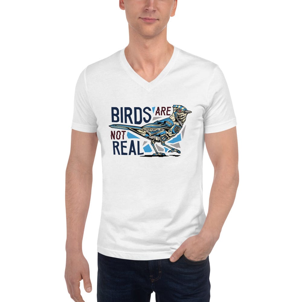 Birds are not real - Unisex V-Neck T-Shirt