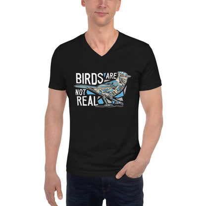 Birds are not real - Unisex V-Neck T-Shirt