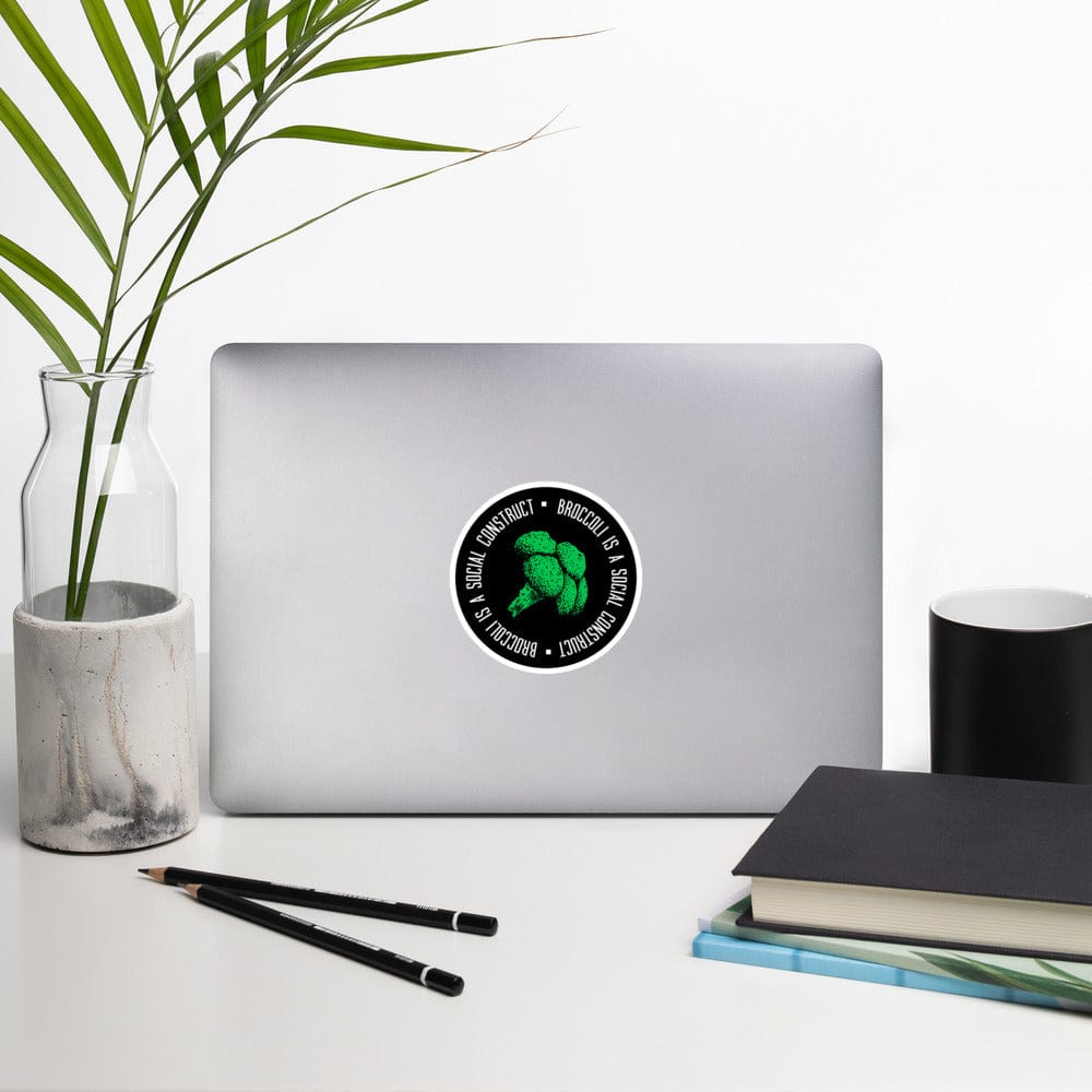 Broccoli is a social construct - Sticker-Sticker-The Philosopher's Shirt