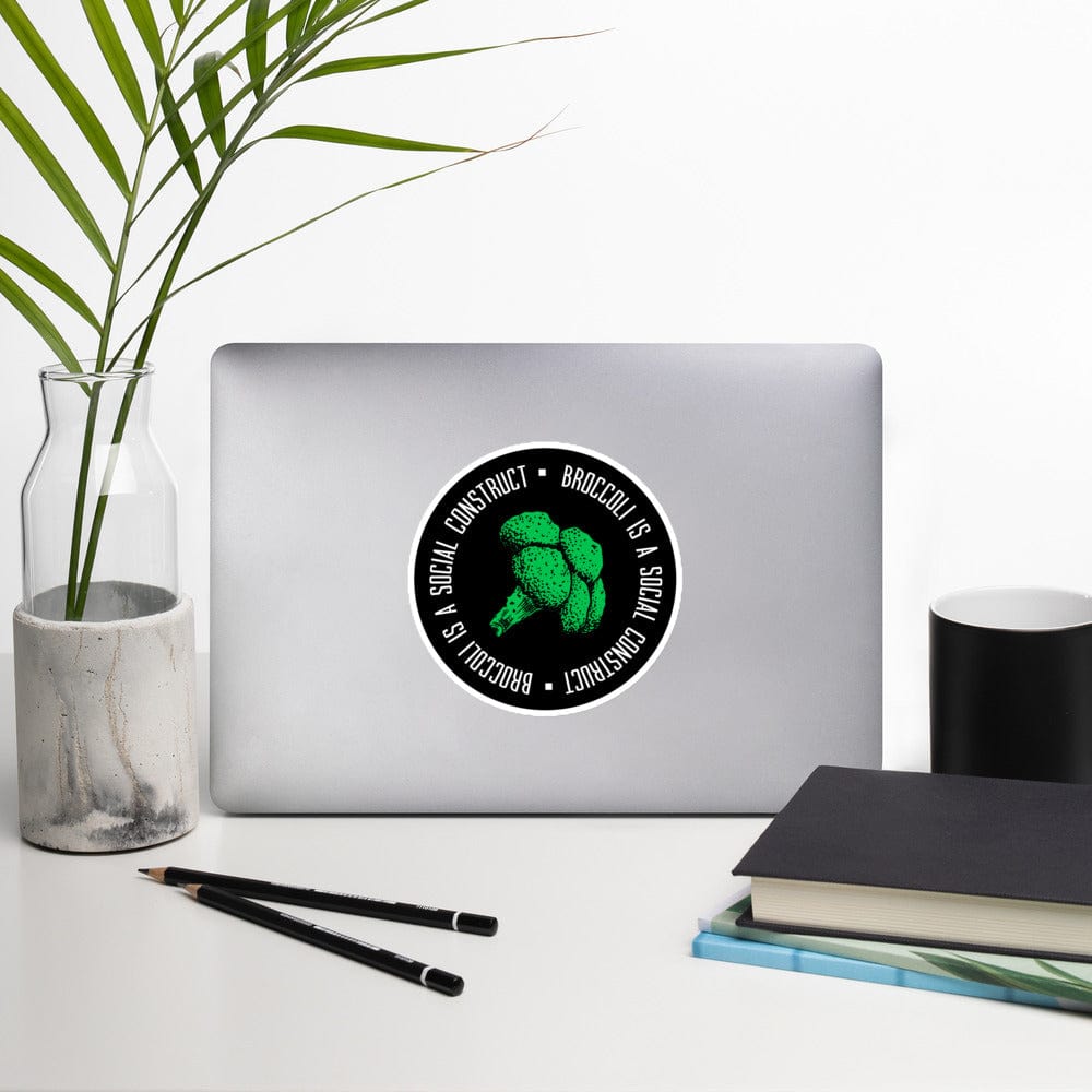 Broccoli is a social construct - Sticker-Sticker-The Philosopher's Shirt