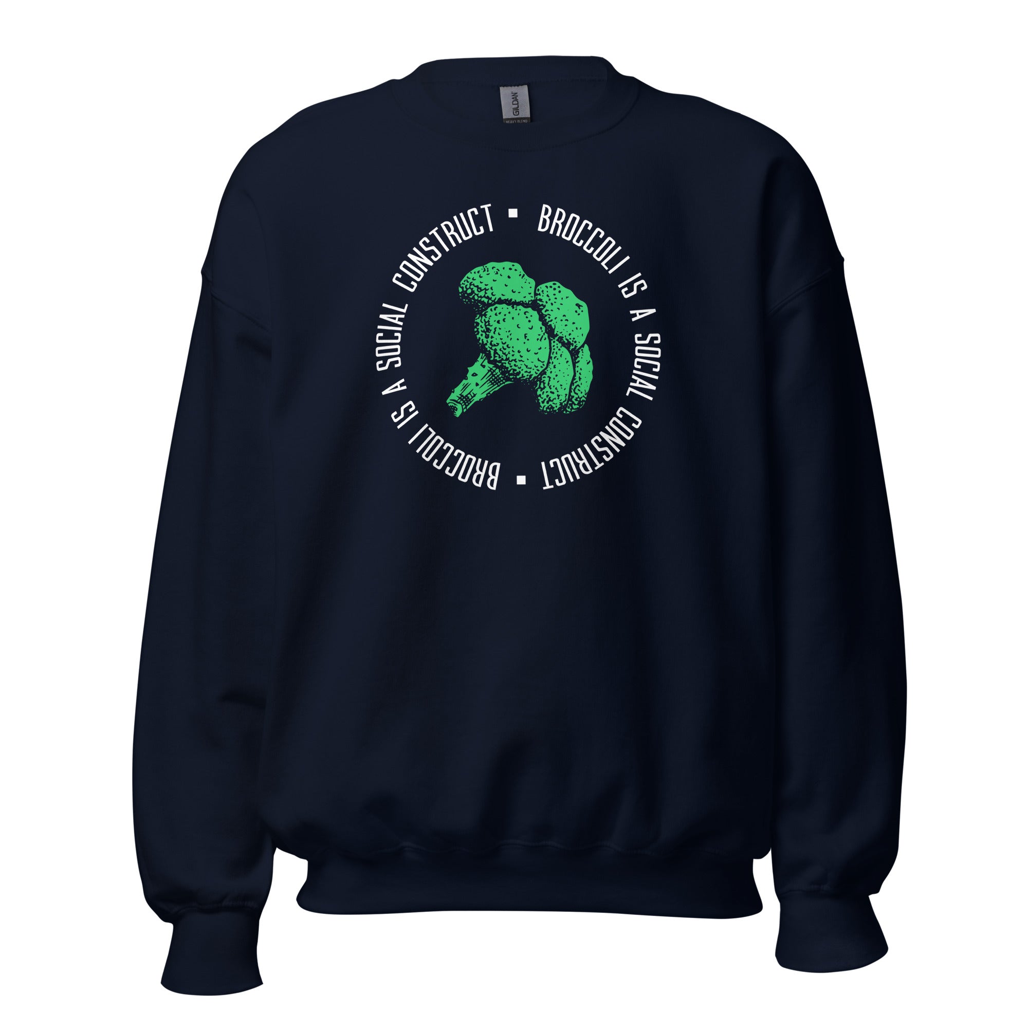 Broccoli is a social construct - Sweatshirt-Sweatshirt-The Philosopher's Shirt