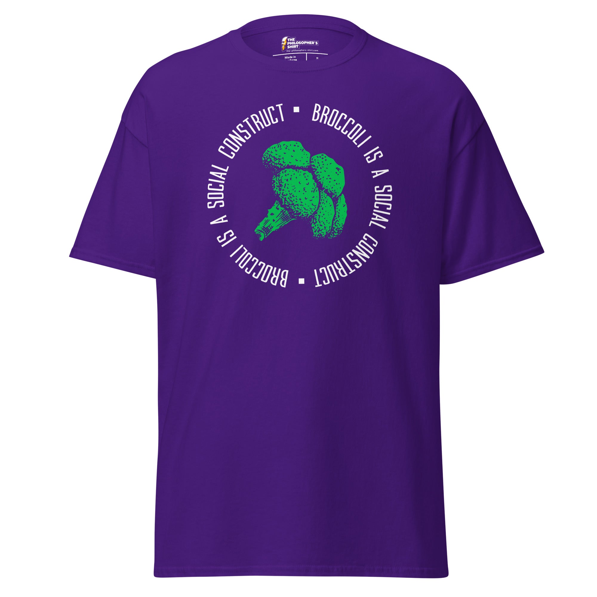 Broccoli is a social construct - Unisex Classic T-Shirt-Unisex Classic T-Shirt-The Philosopher's Shirt
