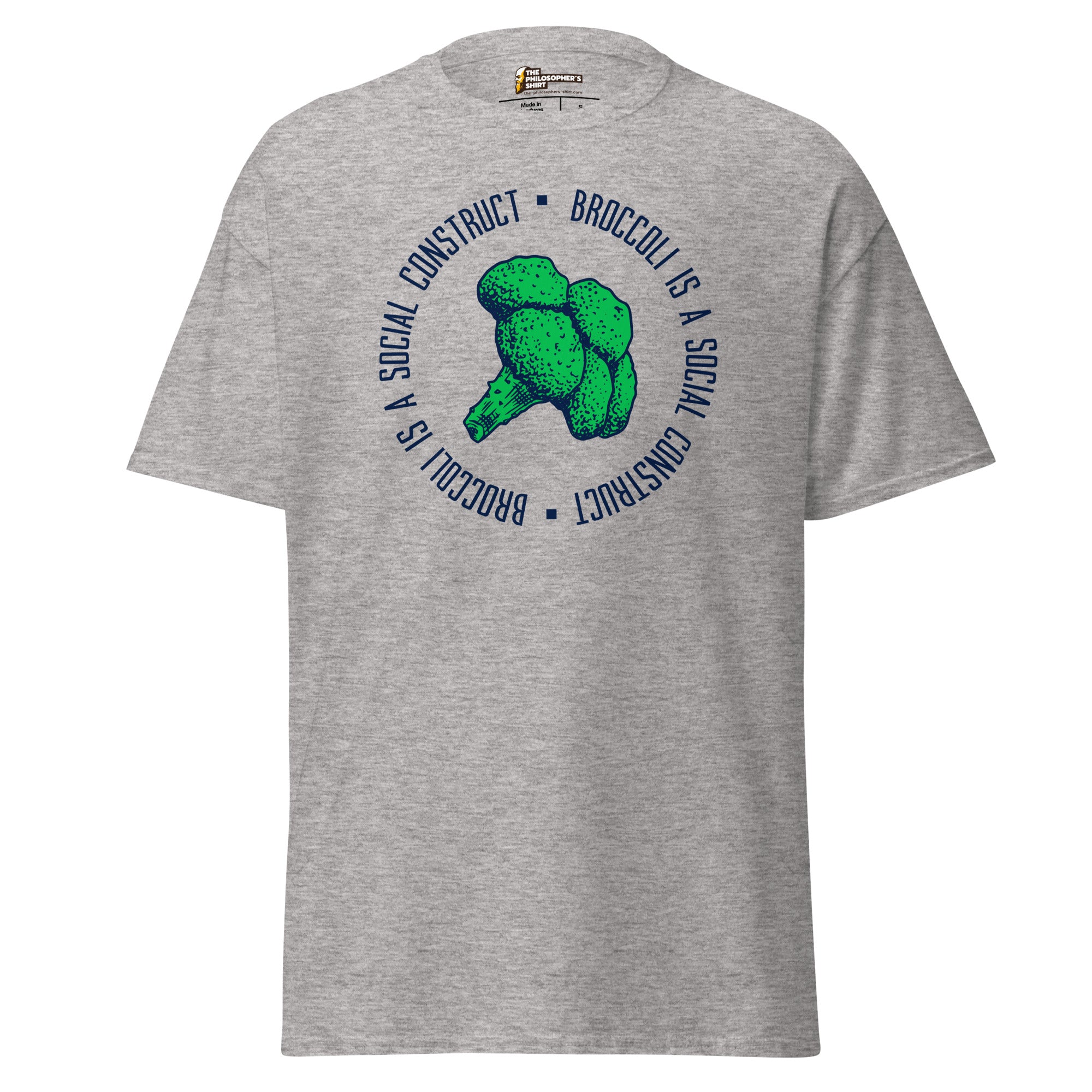 Broccoli is a social construct - Unisex Classic T-Shirt-Unisex Classic T-Shirt-The Philosopher's Shirt