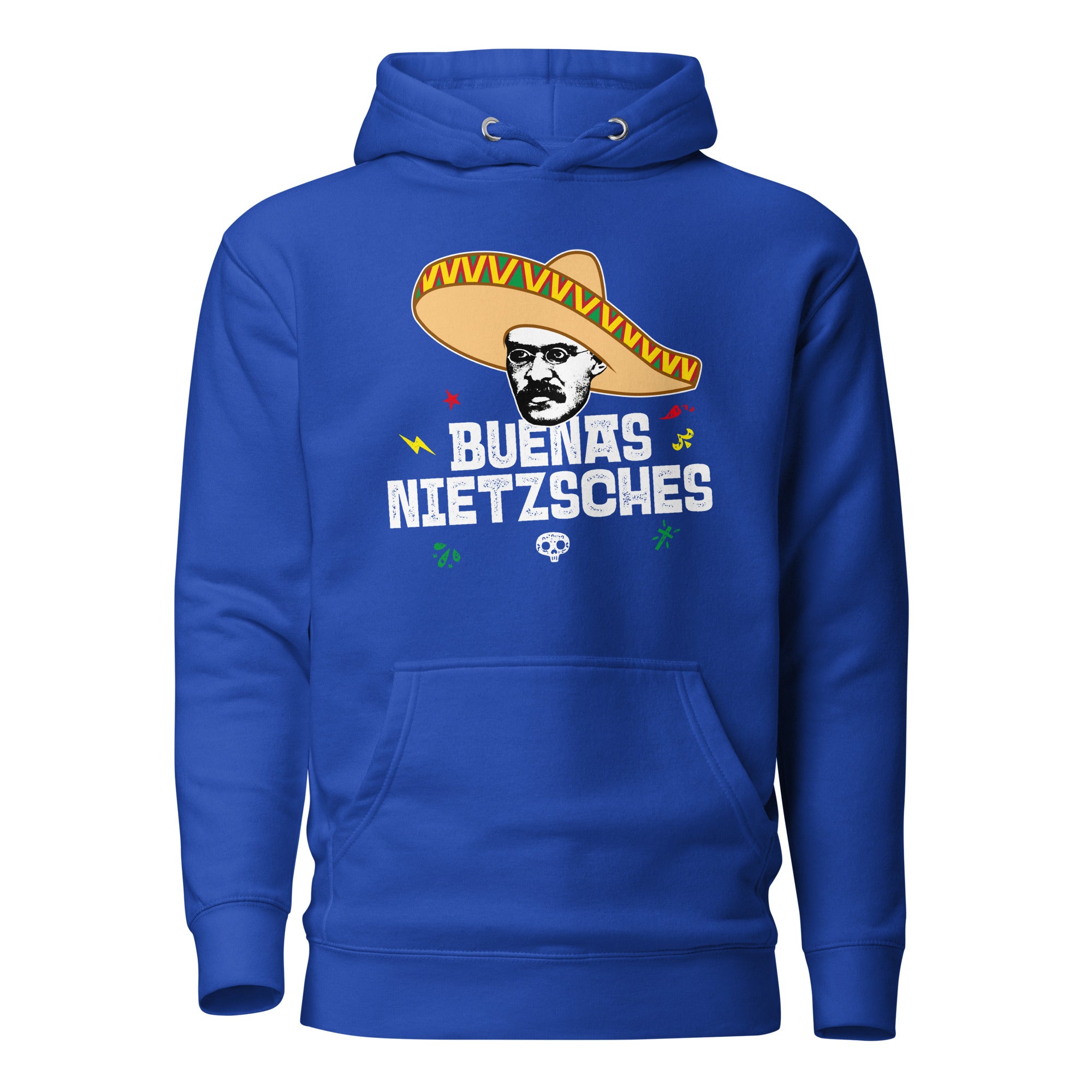 Buenas Nietzsches - Premium Hoodie - Team Royal - The Philosopher's Shirt