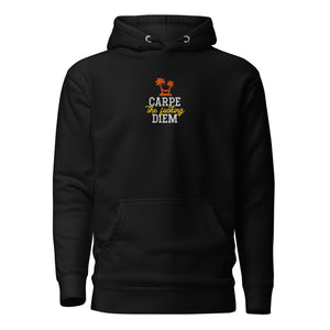 Carpe the fucking diem - Embroidered - Premium Hoodie