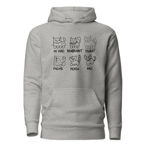 Cat by Artist - Premium Hoodie