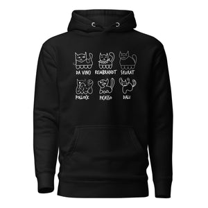 Cat by Artist - Sudadera con capucha Premium