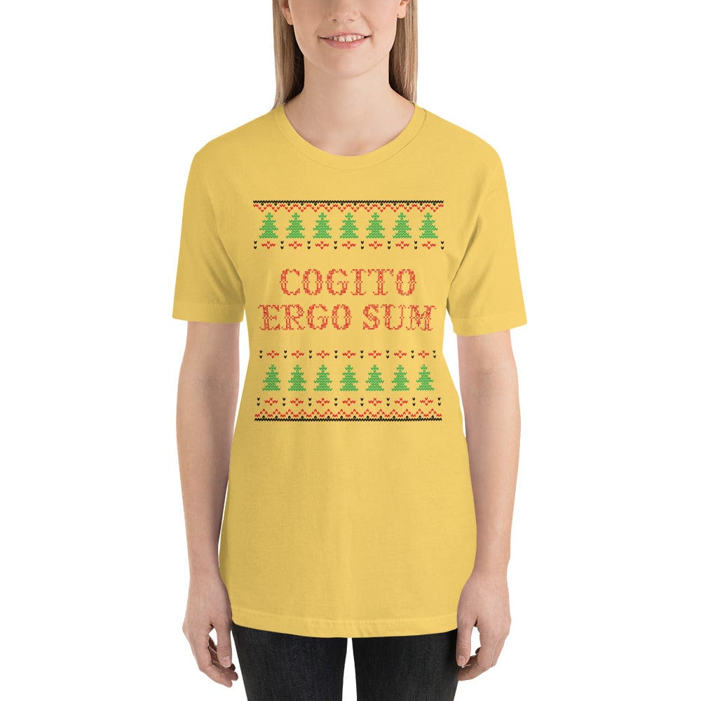 Cogito Ergo Sum - Ugly Xmas Sweater - Basic T-Shirt