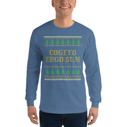 Cogito Ergo Sum - Ugly Xmas Sweater - Long-Sleeved Shirt