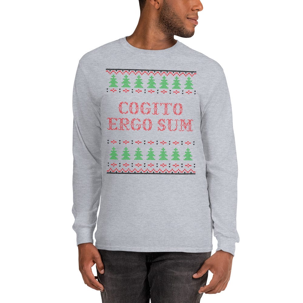 Cogito Ergo Sum - Ugly Xmas Sweater - Long-Sleeved Shirt