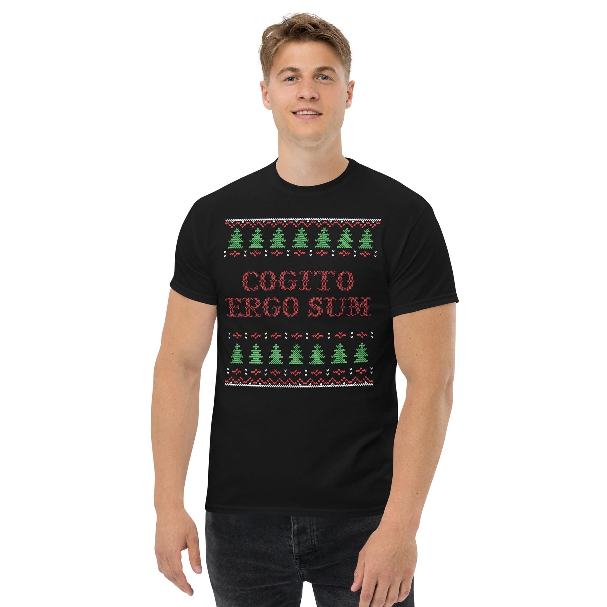 Cogito Ergo Sum - Ugly Xmas Sweater - Plus-Sized T-Shirt