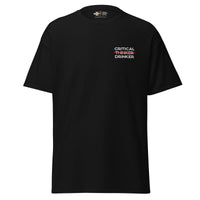 Critical Drinker - Embroidered - Unisex Classic T-Shirt - Black / S