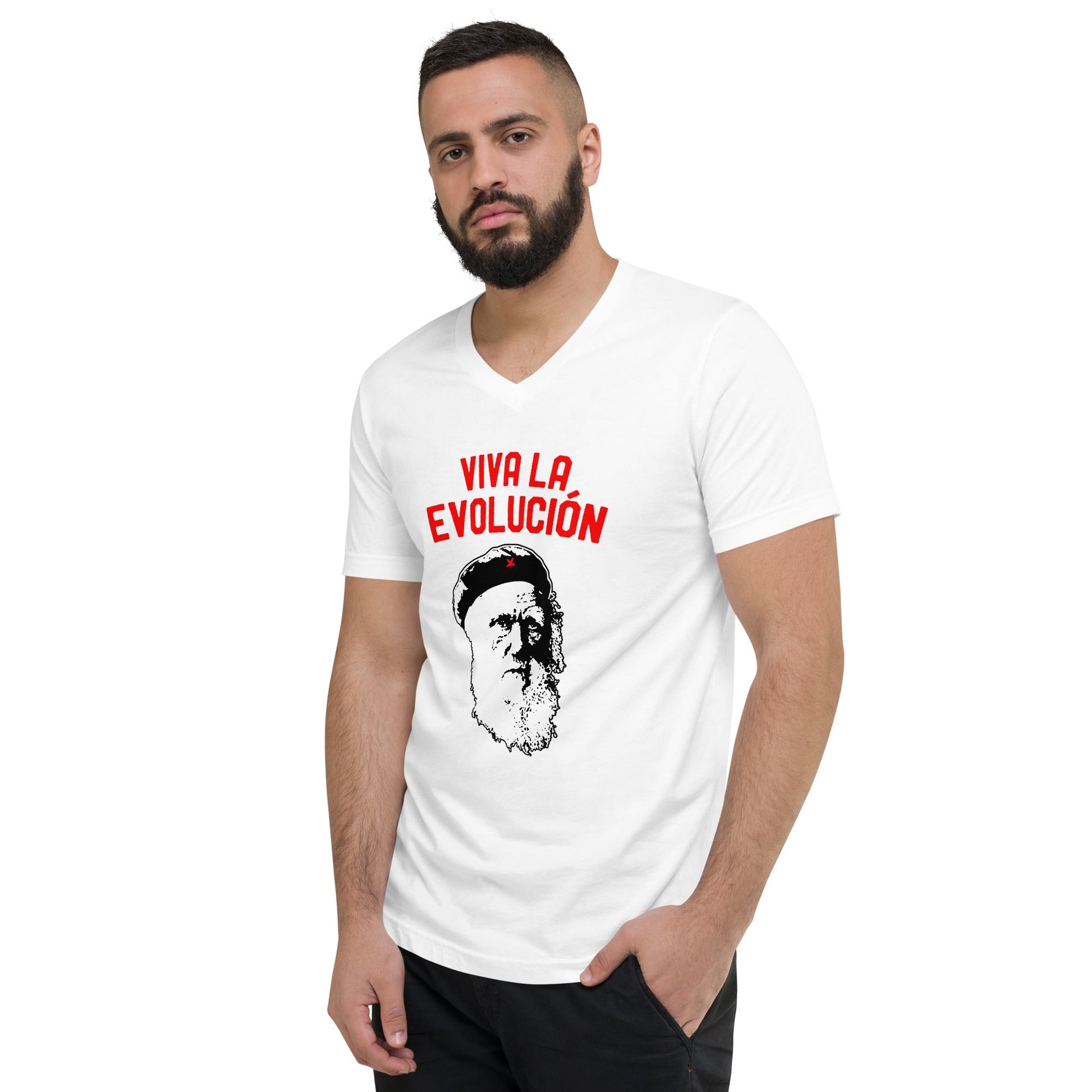 Darwin - Viva la Evolucion - V-Neck T-Shirt