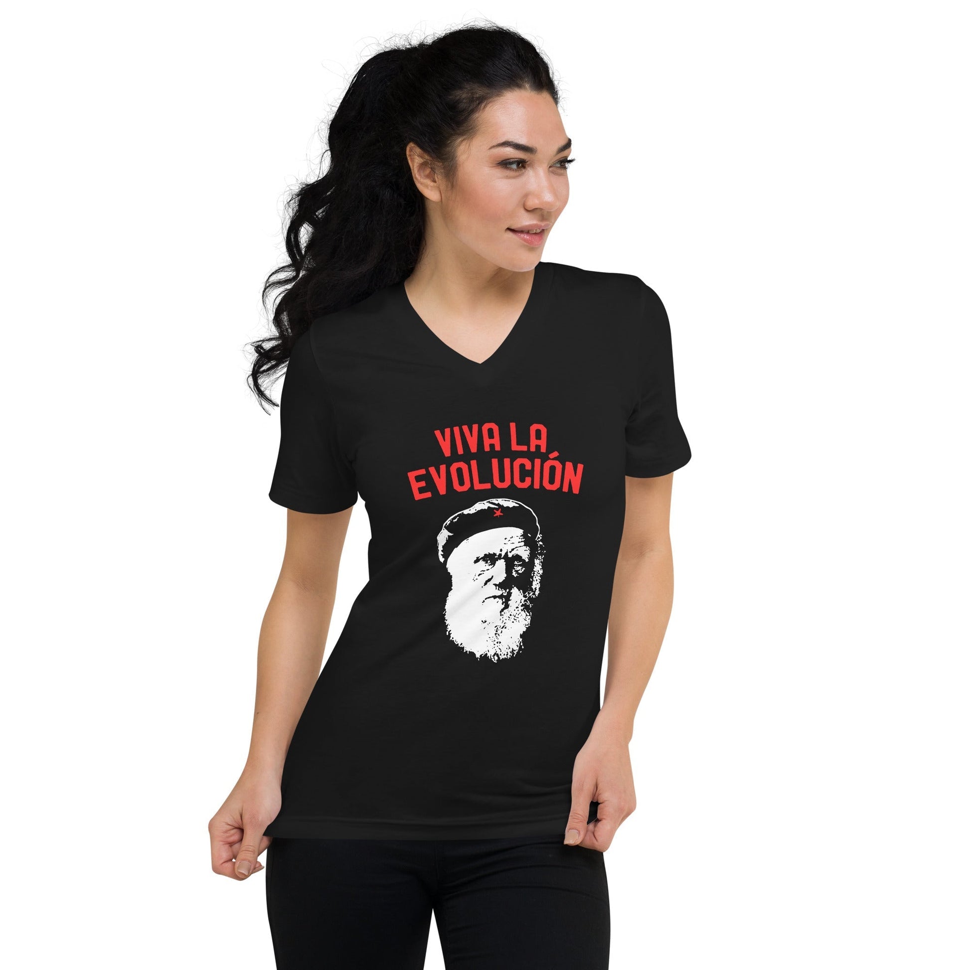 Darwin - Viva la Evolucion - V-Neck T-Shirt