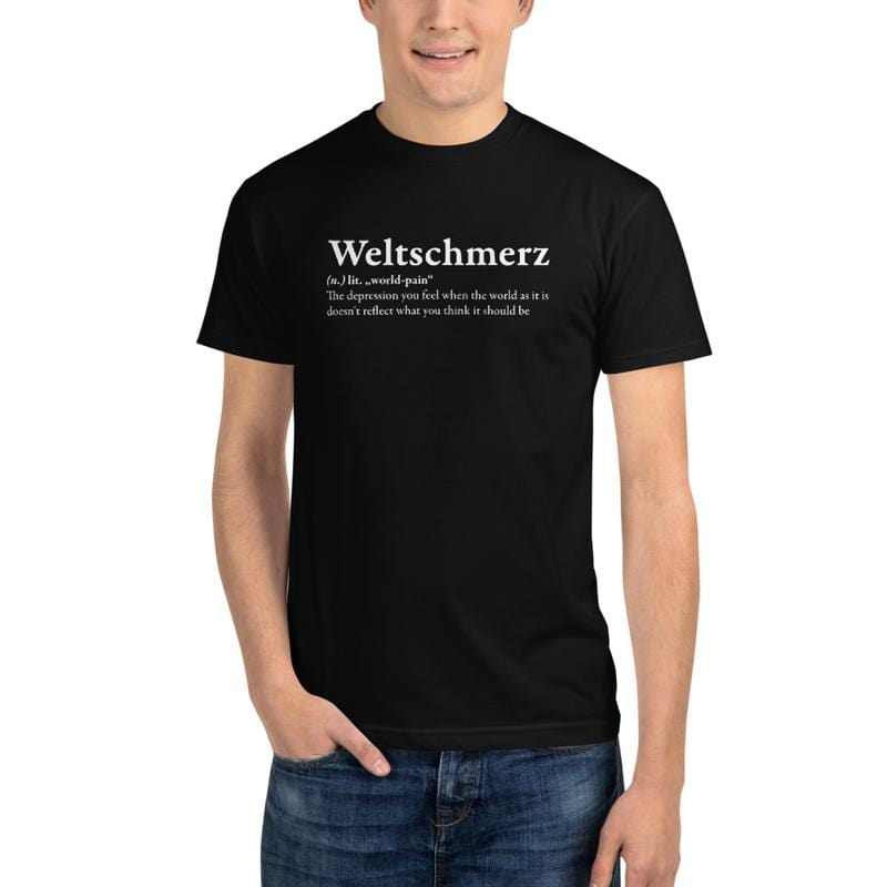 Definition of Weltschmerz - Sustainable T-Shirt - Black / L - Discounted (US)