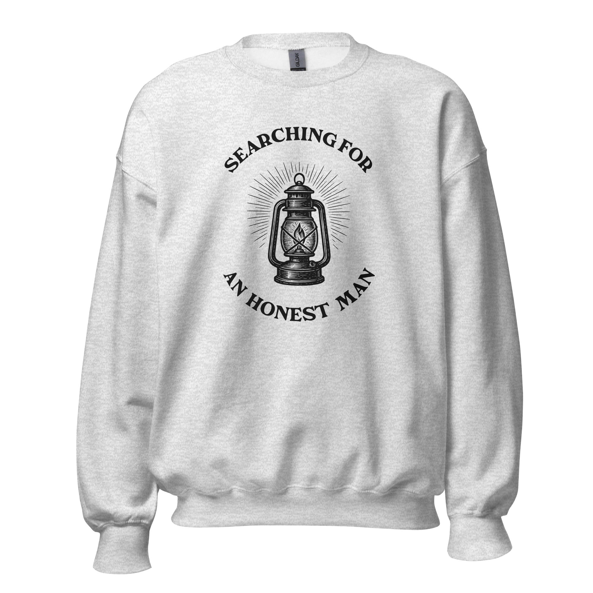 Diogenes' Lantern - Searching for an honest man - Sweatshirt - Ash - The Philosopher's Shirt