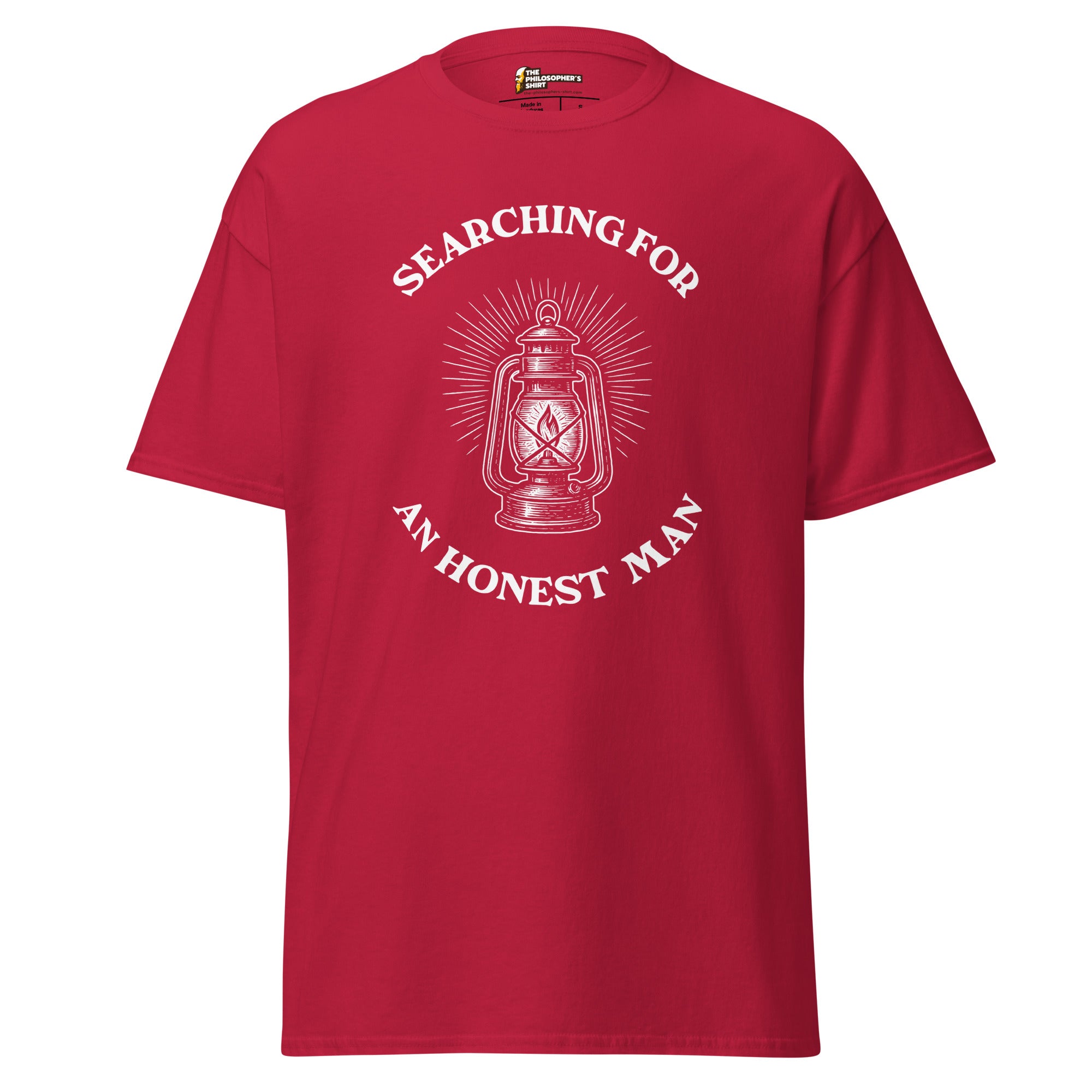 Diogenes' Lantern - Searching for an honest man - Unisex Classic T-Shirt - Cardinal - The Philosopher's Shirt