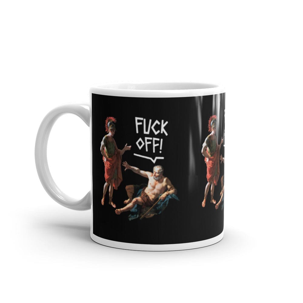 Diogenes tells Alexander to Fuck Off - Mug